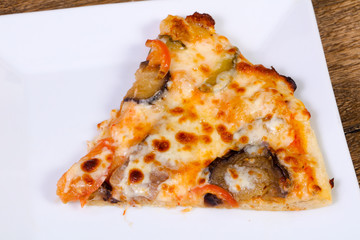 Pizza with eggplant