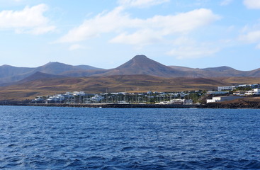 Puerto Calero from the sea Lanzarote