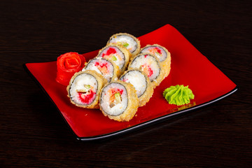 Japanese roll with crab