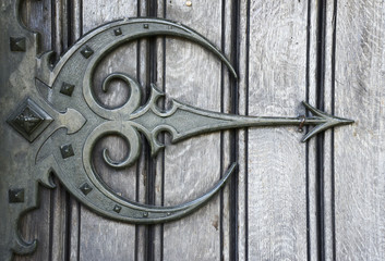 detail of an old door