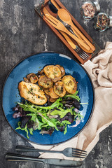 Chicken fillet mince with Potatoes and Mushrooms