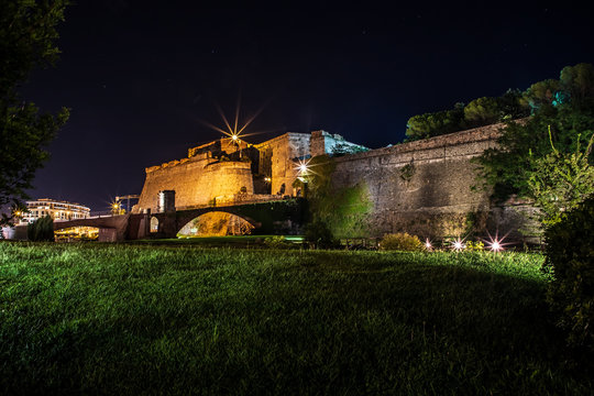 Fortezza del Priamar di Savona by night.