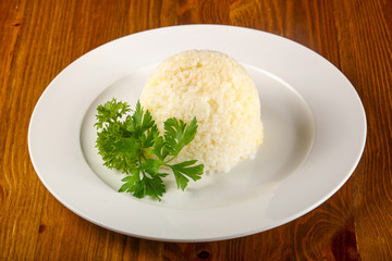Steamed rice