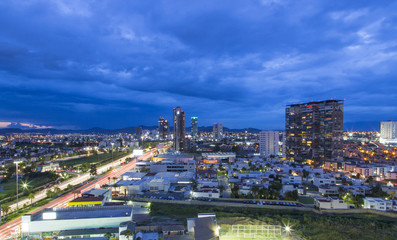 Obraz premium Night landscape of the Angelopolis