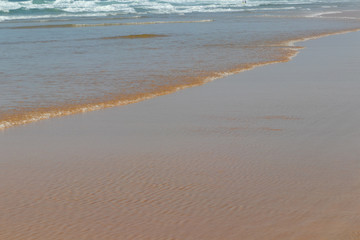 Beach wave on the beach