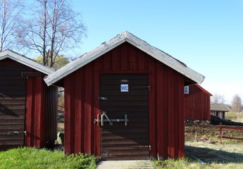 Toilette auf Campingplatz in Schweden