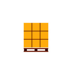 Pallet with boxes icon