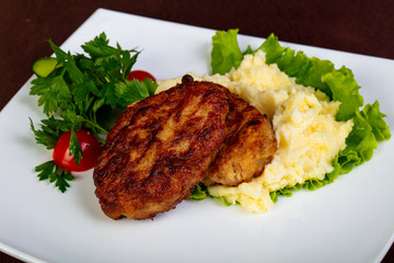Minced meat cutlet