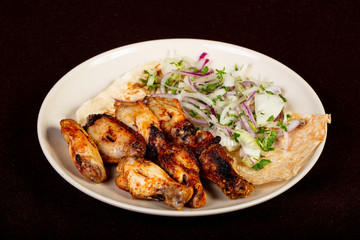 Grilled chicken wings