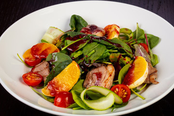 Tasty duck salad