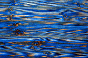 Blue grunge longstanding wooden board