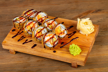 Japanese roll with prawn