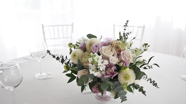Wedding decoration from flowers