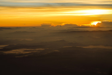 View of a sunrise full of color