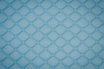 Blue quilted fabric