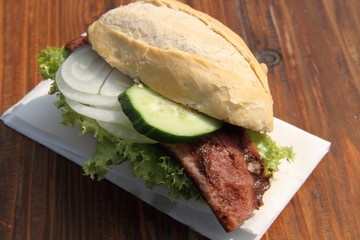 Matjes im Brötchen 5