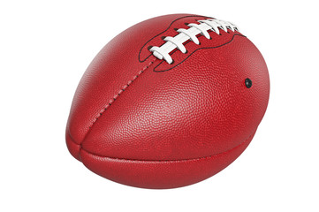 Football american, leather ball game sport. 3D rendering