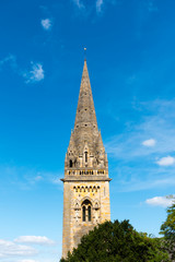 Fototapeta na wymiar The Spire of Llandaff Cathedral in Cardiff