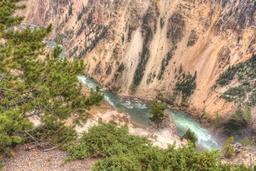 Yellowstone is a Popular National Park in Montana, Wyoming, and Idaho