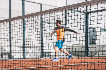 Man playing padel