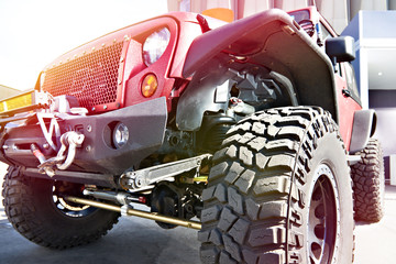 Off-road vehicle rally cross country