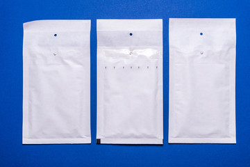 White paper padded envelopes