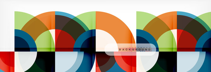 Vector circular abstract background