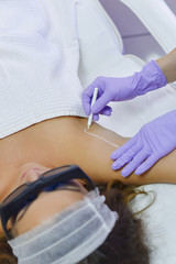 Preparation for diode laser hair removal
