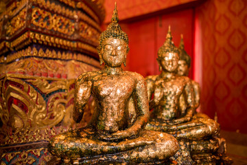Fototapeta premium Ancient buddha statue in Thailand.