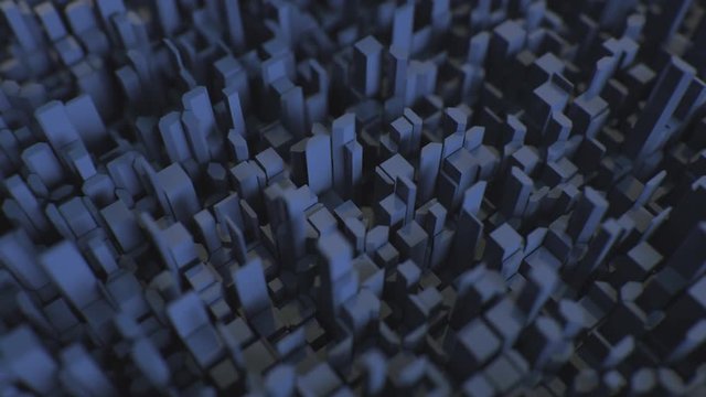 4K Abstract Cubic Background. Seamless Looping