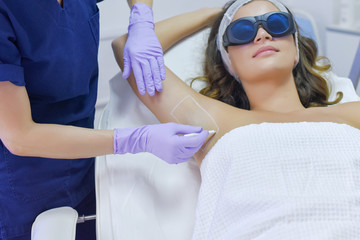 Preparation for diode laser hair removal