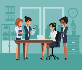 Business coworkers cartoons