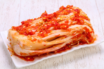 Kimchi fermented cabbage