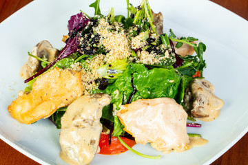 Salad with liver