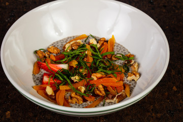 Delicious nut porridge