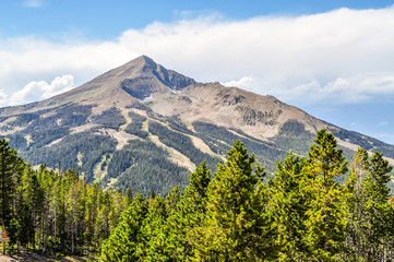 Lone Peak in the Big Sky Country of Montana