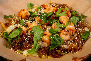 Glass noodle with prawn