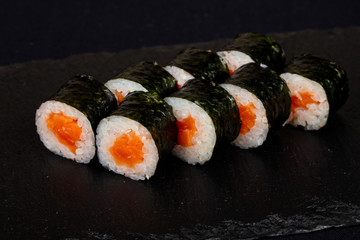 Japanese roll with salmon
