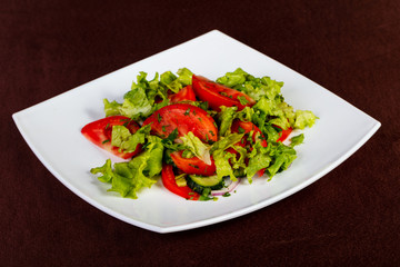 Vegan vegetables salad