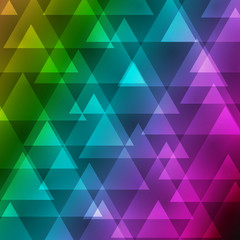 Obraz premium vector abstract irregular polygon background with a triangular pattern in color full rainbow spectrum colors