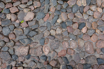 Old cobblestone pavement