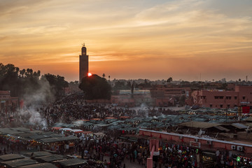 Marrakesch, Djemaa el Fna, Marokko