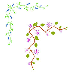 Vector illustration of decorative corner