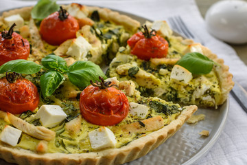 Quiche pie.