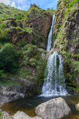 Fototapeta na wymiar Waterfall in the middle of the jungle. South America