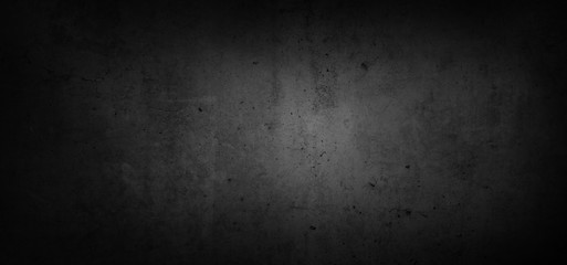 Black dark grunge concrete stone texture wall background