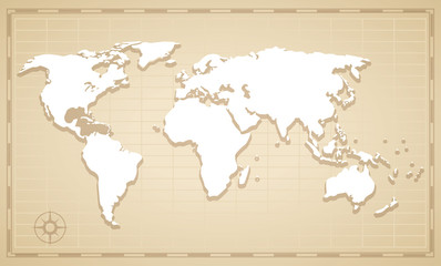 Fototapeta na wymiar World map concept