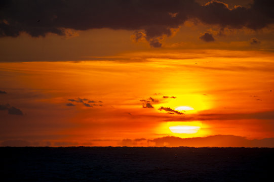 Fototapeta Sun at the sunrise