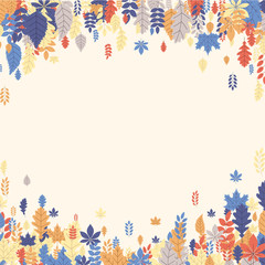 Autumn background with beautiful color leaves.