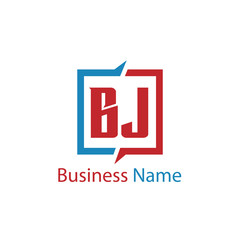 Obraz premium Initial Letter BJ Logo Template Design